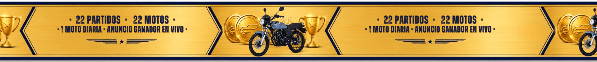 22 Partidos, 22 Motos, 1 moto diaria